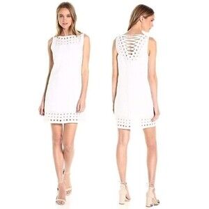Anthropologie Bailey 44 Playa Blanca White Linen Dress Size 2